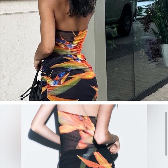 NWT Printed Tulle Paradise perfect for fall season Skirt S - Picture 7 of 12